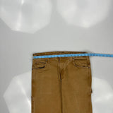 Dickies Carpenter Trousers - 34W 31L Brown Cotton