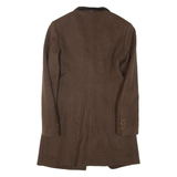Womens Overcoat Coat Brown Wool M
