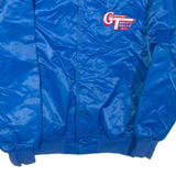 GAME Mens Bomber Jacket Blue Nylon L