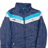 DIESEL Womens Quilted Jacket Blue M