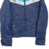 DIESEL Womens Quilted Jacket Blue M