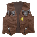 ORLOB Mens Waistcoat Brown L