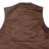 ORLOB Mens Waistcoat Brown L
