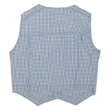 SQUASH BLUE Lightweight Womens Waistcoat Blue Check M