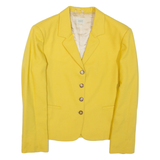 BENETTON Womens Blazer Jacket Yellow Wool M