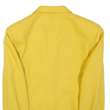 BENETTON Womens Blazer Jacket Yellow Wool M