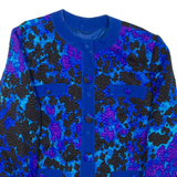 Lightweight Womens Jacket Blue Crazy Pattern L