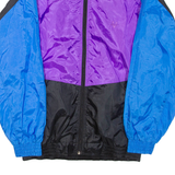 VICTORY Mens Track Jacket Blue Colourblock S