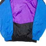 VICTORY Mens Track Jacket Blue Colourblock S