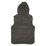 DIESEL Insulated Mens Puffer Gilet Green Hooded XL