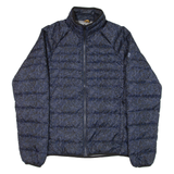 TIMBERLAND Insulated Mens Puffer Jacket Blue Camouflage S