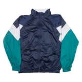 Mens Track Jacket Blue Colourblock XL