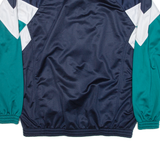 Mens Track Jacket Blue Colourblock XL