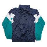 Mens Track Jacket Blue Colourblock XL