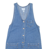 STREET BLUES Womens Shift Dress Blue Denim Sleeveless Short M