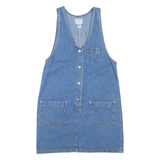 STREET BLUES Womens Shift Dress Blue Denim Sleeveless Short M