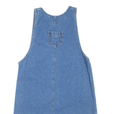 STREET BLUES Womens Shift Dress Blue Denim Sleeveless Short M