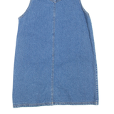 STREET BLUES Womens Shift Dress Blue Denim Sleeveless Short M