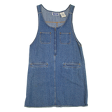 ERIKA CLASSICS Womens Day Dress Blue Denim Sleeveless Short M