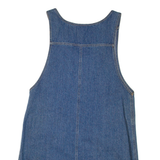 ERIKA CLASSICS Womens Day Dress Blue Denim Sleeveless Short M