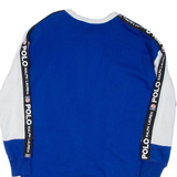 POLO RALPH LAUREN Womens Jumper Dress Blue Long Sleeve Short M