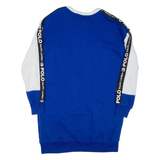 POLO RALPH LAUREN Womens Jumper Dress Blue Long Sleeve Short M