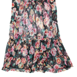 ART CLASS Womens Day Dress Black Floral Long Sleeve Midi S