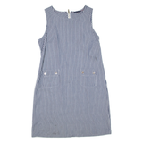 TOMMY HILFIGER Womens Day Dress Blue Striped Sleeveless Knee Length M