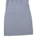 TOMMY HILFIGER Womens Day Dress Blue Striped Sleeveless Knee Length M