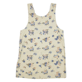 JENNA LANE Womens Shift Dress Beige Floral Sleeveless Short M