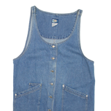 DIXIE BLUES Womens Shift Dress Blue Denim Sleeveless Short L