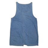 DIXIE BLUES Womens Shift Dress Blue Denim Sleeveless Short L