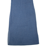 JANE ASHLEY Womens Shift Dress Blue Denim Sleeveless Midi S