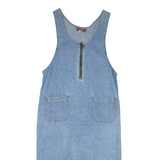DENIM & CO Womens Shift Dress Blue Denim Sleeveless Midi M
