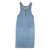 DENIM & CO Womens Shift Dress Blue Denim Sleeveless Midi M