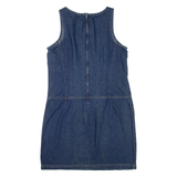 NY JEANS Womens Mini Dress Blue Denim Sleeveless Short L