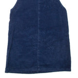 EXP Womens Shift Dress Blue Corduroy Sleeveless Short L