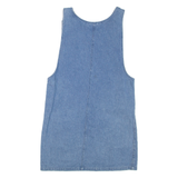 DIRECTIVES Womens Shift Dress Blue Denim Sleeveless Short S