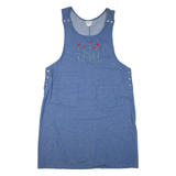 BONWORTH Womens Day Dress Blue Denim Floral Sleeveless Knee Length XL