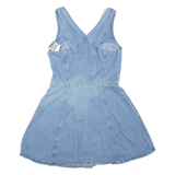 SPOILED ROTTEN Womens Mini Dress Blue Denim Sleeveless Short XS