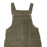 FADED GLORY Womens Day Dress Green Corduroy Sleeveless Short L