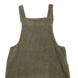 FADED GLORY Womens Day Dress Green Corduroy Sleeveless Short L