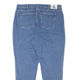 CALVIN KLEIN JEANS Womens Jeans Blue Regular Mom W40 L31