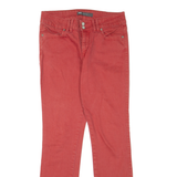 LEVI'S Mid Rise Womens Jeans Red Slim Skinny W29 L30