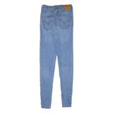LEVI'S Mile High BIG E Womens Jeans Blue Slim Skinny Stone Wash W24 L32