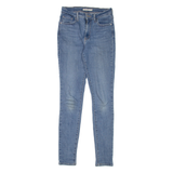 LEVI'S 721 High Rise Womens Jeans Blue Slim Skinny Stone Wash W28 L32