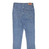LEVI'S 721 High Rise Womens Jeans Blue Slim Skinny Stone Wash W28 L32