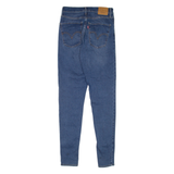LEVI'S Mile High BIG E Womens Jeans Blue Slim Skinny Stone Wash W27 L32