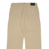BOSS Mens Canvas Trousers Beige Regular Straight W34 L29