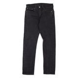 LEVI'S 502 Jeans Mens Black Regular Tapered W28 L27